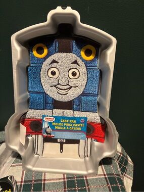 Thomas & Friends Metal Train Cake Pan - Blue, Red, Yellow, Gray